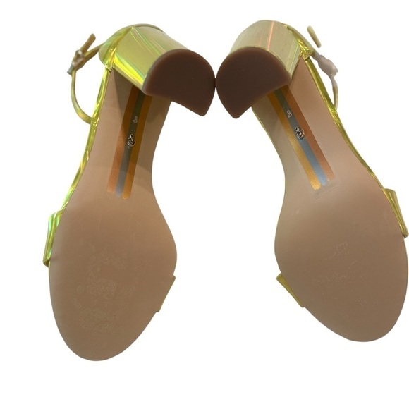 Sam Edelman Women’s Mimosa Gold Patent‎ Leather Yaro Ankle Strap Sandals Size 8 - Picture 16 of 16